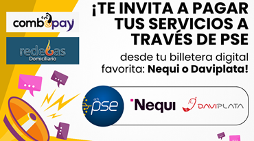 Botón de pagos Redegas Domiciliario S.A.S ESP